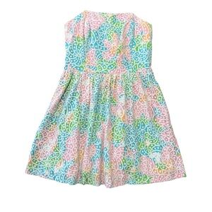 LILLY PULITZER LOTTIE STRAPLESS with Salisbury lace overlay dress size 8 EUC
